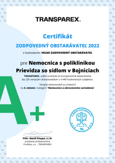 Zodpovedný obstarávateľ 2022