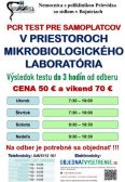 Rozšírené PCR testovanie pre samoplatcov